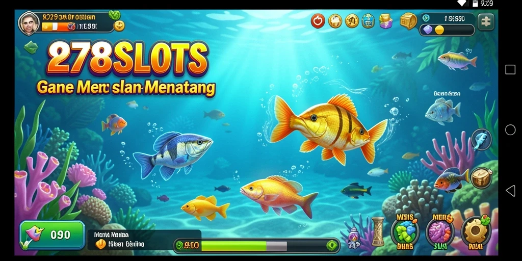 Tampilan gameplay menarik dari 8278SLOTS dengan aksi memancing yang seru.
