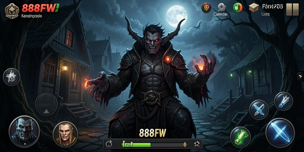 Gameplay menegangkan dalam suasana gelap dan misterius.