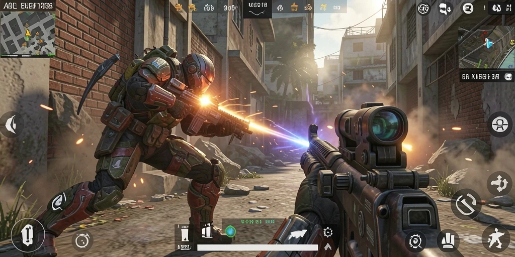 Gameplay intens dari ALIEN138 dengan aksi FPS yang mendebarkan.