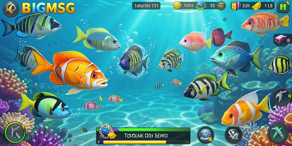 Gameplay seru menembak ikan di BIGMSG.