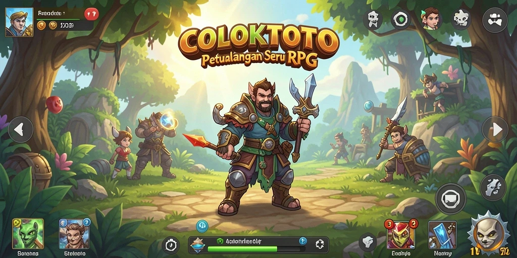 Gameplay COLOKTOTO yang menampilkan petualangan RPG yang mendebarkan.
