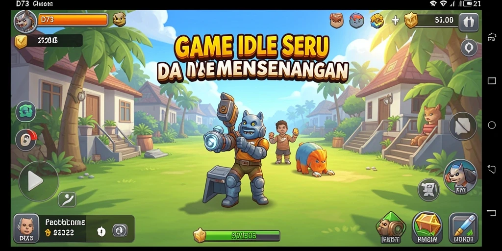 Tampilan gameplay D73 yang menarik dan menghibur.