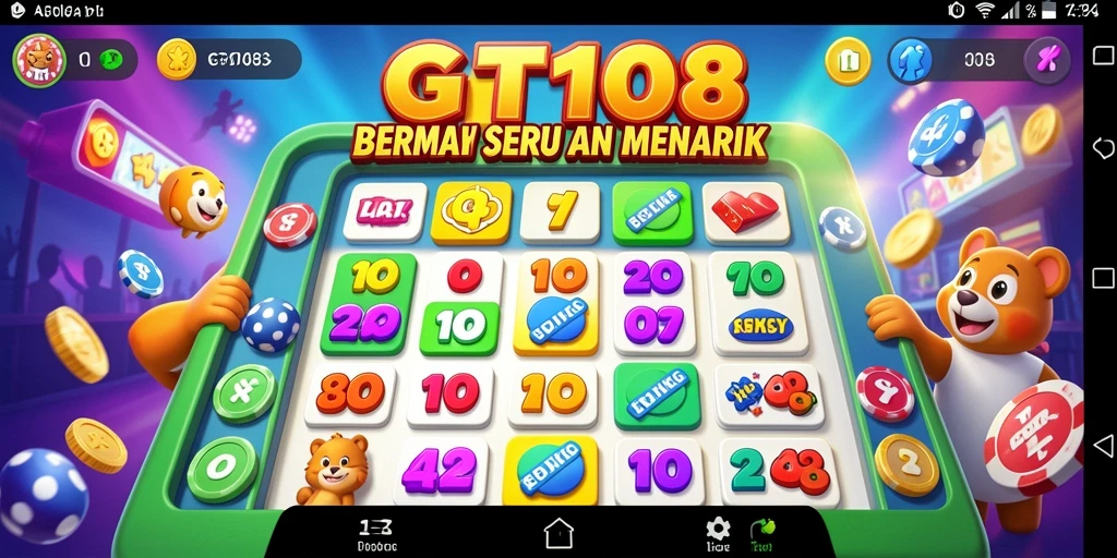 Tampilan gameplay Bingo yang seru dan interaktif di GT108.