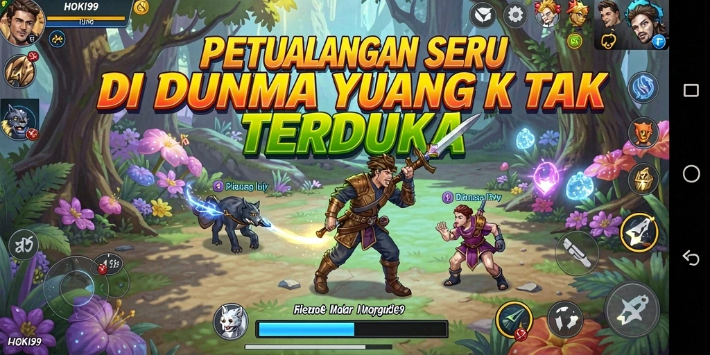 Screenshot HOKI99 menampilkan karakter dalam aksi di dunia petualangan.