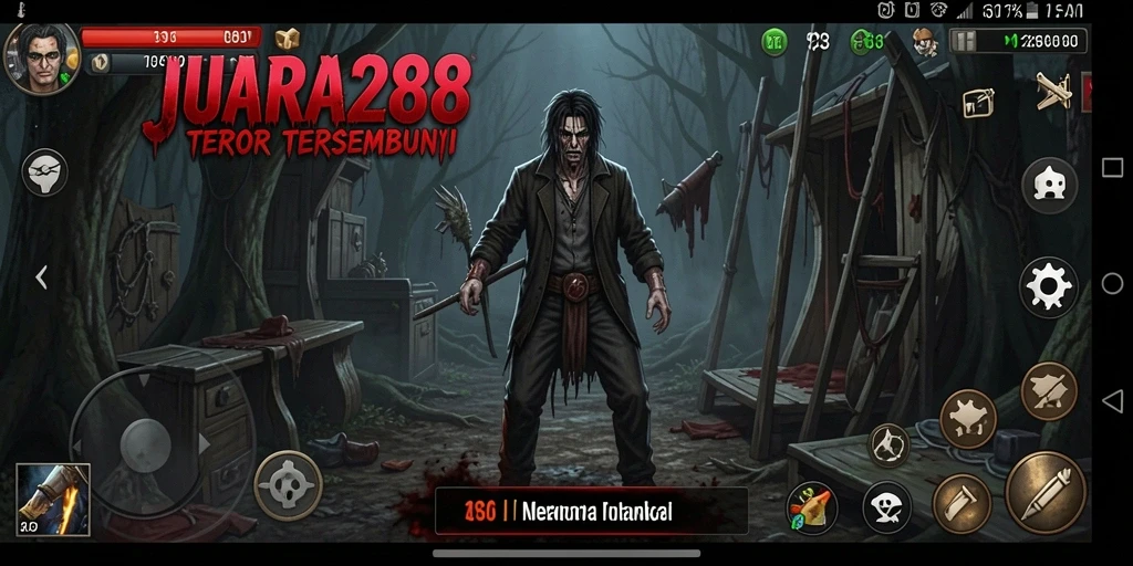 Tangkapan layar JUARA288 menampilkan suasana gameplay Horror yang mencekam.