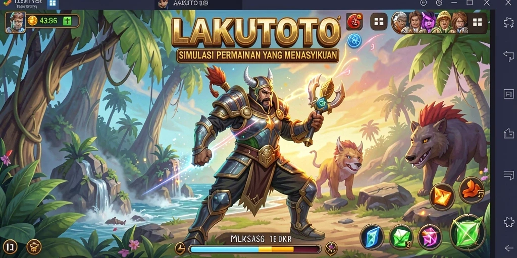 Tampilan gameplay menarik dari LAKUTOTO dalam simulasi interaktif.