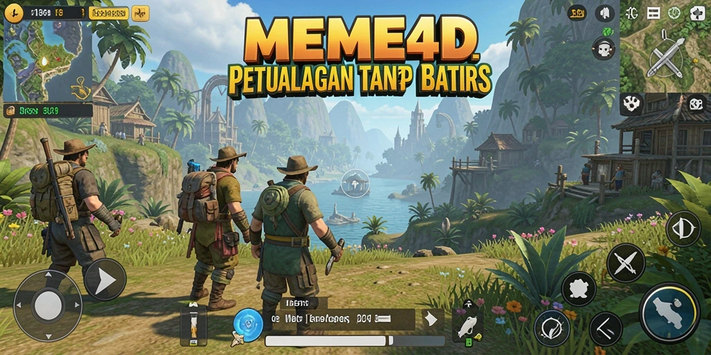 Menampilkan gameplay seru dalam dunia terbuka MEME4D.