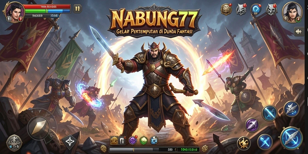 Screenshot gameplay menunjukkan aksi seru dan interaksi sosial di NABUNG77.