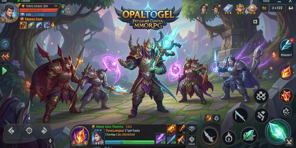 Screenshot gameplay OPALTOGEL yang menampilkan aksi pertempuran seru.