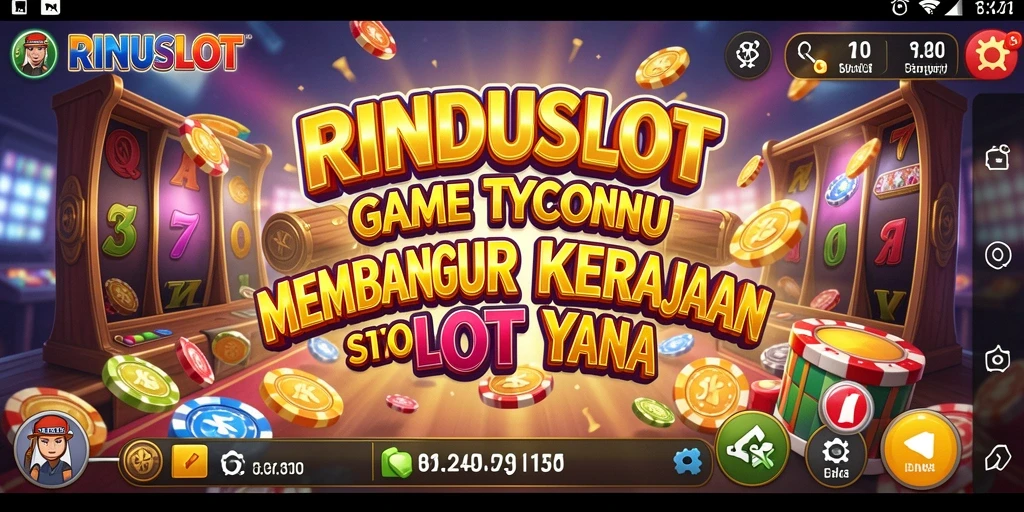 Tampilan menarik dari gameplay RINDUSLOT yang menampilkan kasino yang sedang berkembang.