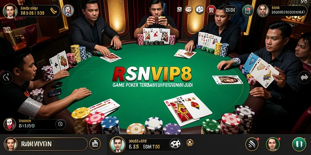 Tampilan game poker yang menarik di RSNVIP8, siap untuk dimainkan.