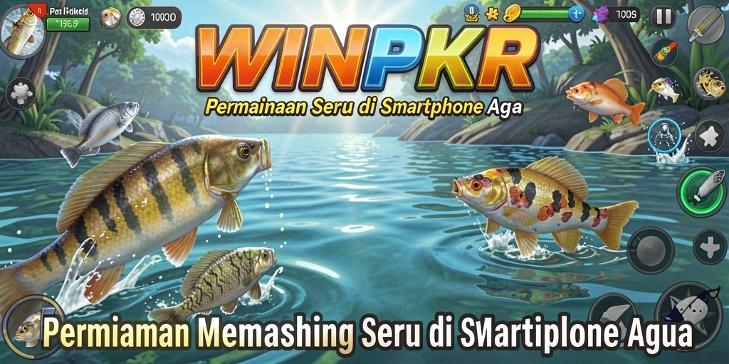 Tampilan gameplay <strong>WINPKR</strong> yang menakjubkan dengan suasana memancing yang realistis.